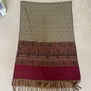 Beautiful Beaded Wool Shawl/Wrap